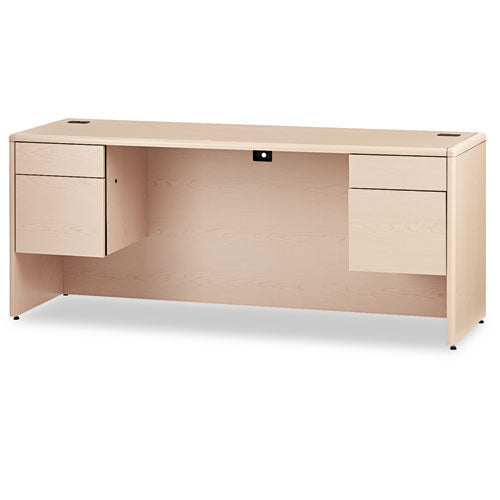 10700 Kneespace Credenza, 3/4 Height Pedestals, 60w X 24d X 29.5h, Cognac