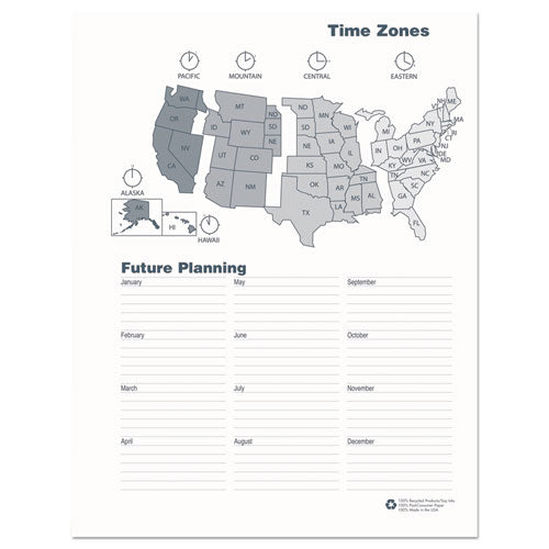 Monthly Hard Cover Planner, 11 X 8.5, Black Cover, 14-month (dec To Jan): 2022 To 2024
