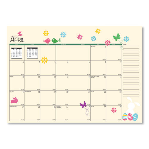 Seasonal Monthly Planner, Seasonal Artwork, 10 X 7, Light Blue Cover, 12-month (jan To Dec): 2023