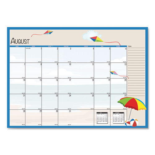Seasonal Monthly Planner, Seasonal Artwork, 10 X 7, Light Blue Cover, 12-month (jan To Dec): 2023
