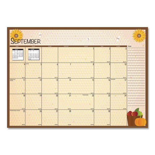 Seasonal Monthly Planner, Seasonal Artwork, 10 X 7, Light Blue Cover, 12-month (jan To Dec): 2023