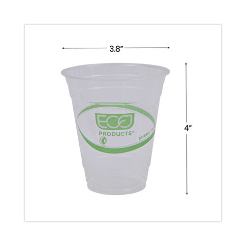 Greenstripe Renewable And Compostable Cold Cups, 12 Oz, Clear, 50/pack, 20 Packs/carton