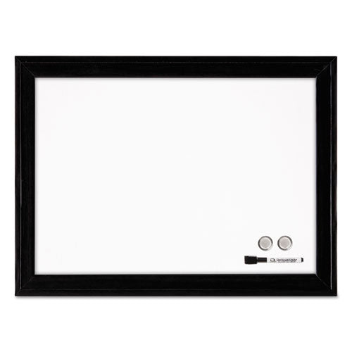 Home Decor Magnetic Dry Erase Board, 23 X 17, White Surface, Black Wood Frame