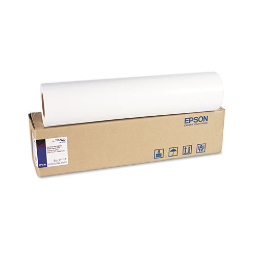 Premium Semigloss Photo Paper Roll, 7 Mil, 16.5" X 100 Ft, Semi-gloss White