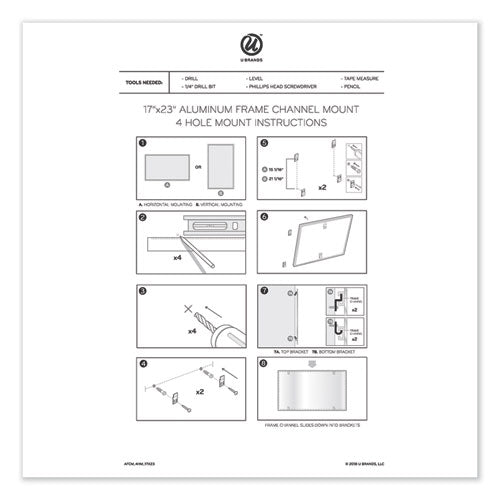 Pinit Magnetic Dry Erase Board, 24 X 18, White Surface, Silver Aluminum Frame