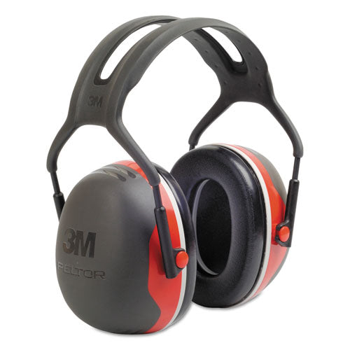 3M™ Peltor X3a Over-the-head Earmuffs 28 Db Nrr Black/red 10/Case