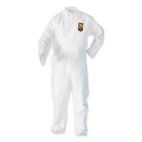 KleenGuard™ A35 Liquid And Particle Protection Coveralls Zipper Front Elastic Wrists And Ankles 3x-large White 25/Case
