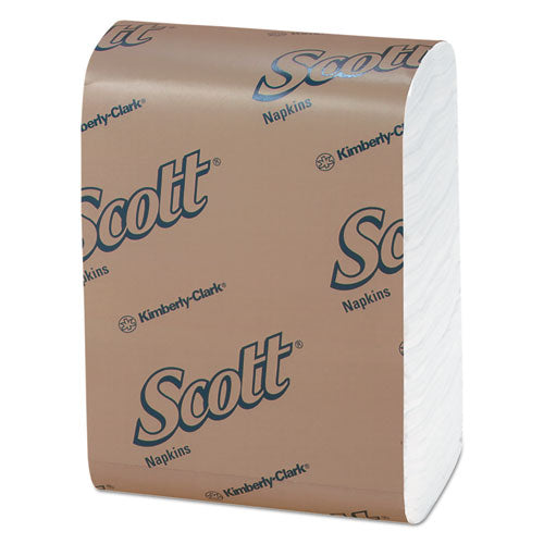 Scott Low-fold Dispenser Napkins 1-ply 12"x7" White 250/pack 32 Packs/Case
