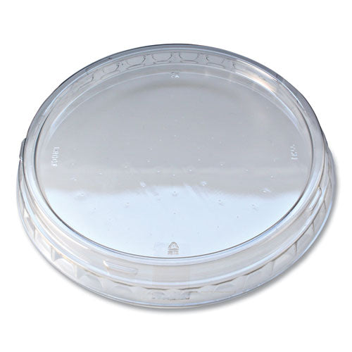 Fabri-Kal Recycleware Round Deli Container Lids Clear Plastic 500/Case
