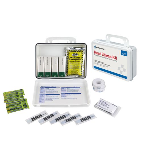 First Aid Only™ Unitized Osha Compliant Heat Stress Kit 26 Pieces Plastic Case