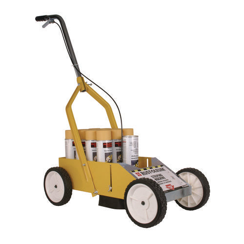 Rust-Oleum Professional Striping Machine Accommodates Up To 13 Standard Inverted Striping Paint Spray Cans Yellow