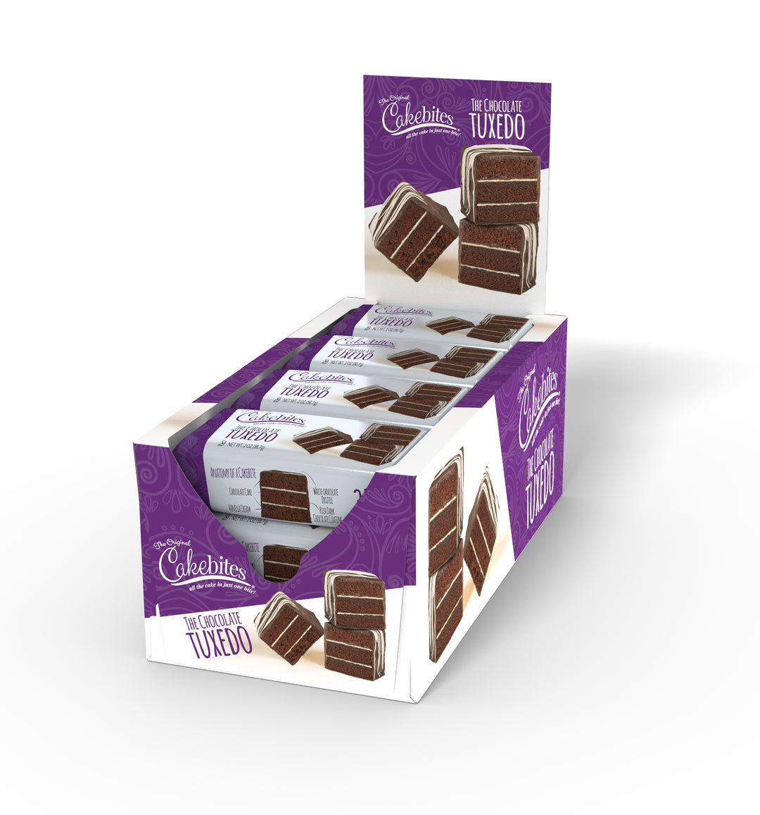 Cookies United Cakebites Chocolate Tuxedo-1/Box-8/Display Box-96/Case