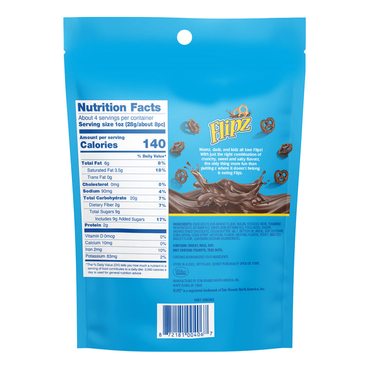 Flipz Dark Chocolate Pretzel-4 oz.-6/Case