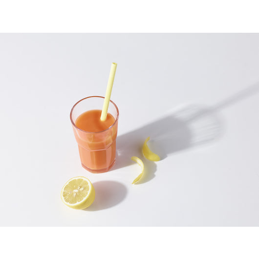 Sorbos Edible Lemon Straws 19 Centimeters-200 Each-1/Case