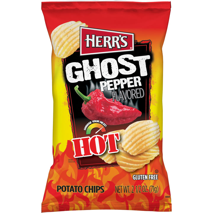 Herr Ghost Pepper Chips-2.5 oz.-12/Case