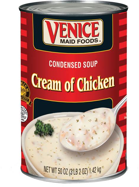 Venice Maid Old Fashioned Cream Of Chicken Condensed Soup-50 oz.-12/Case