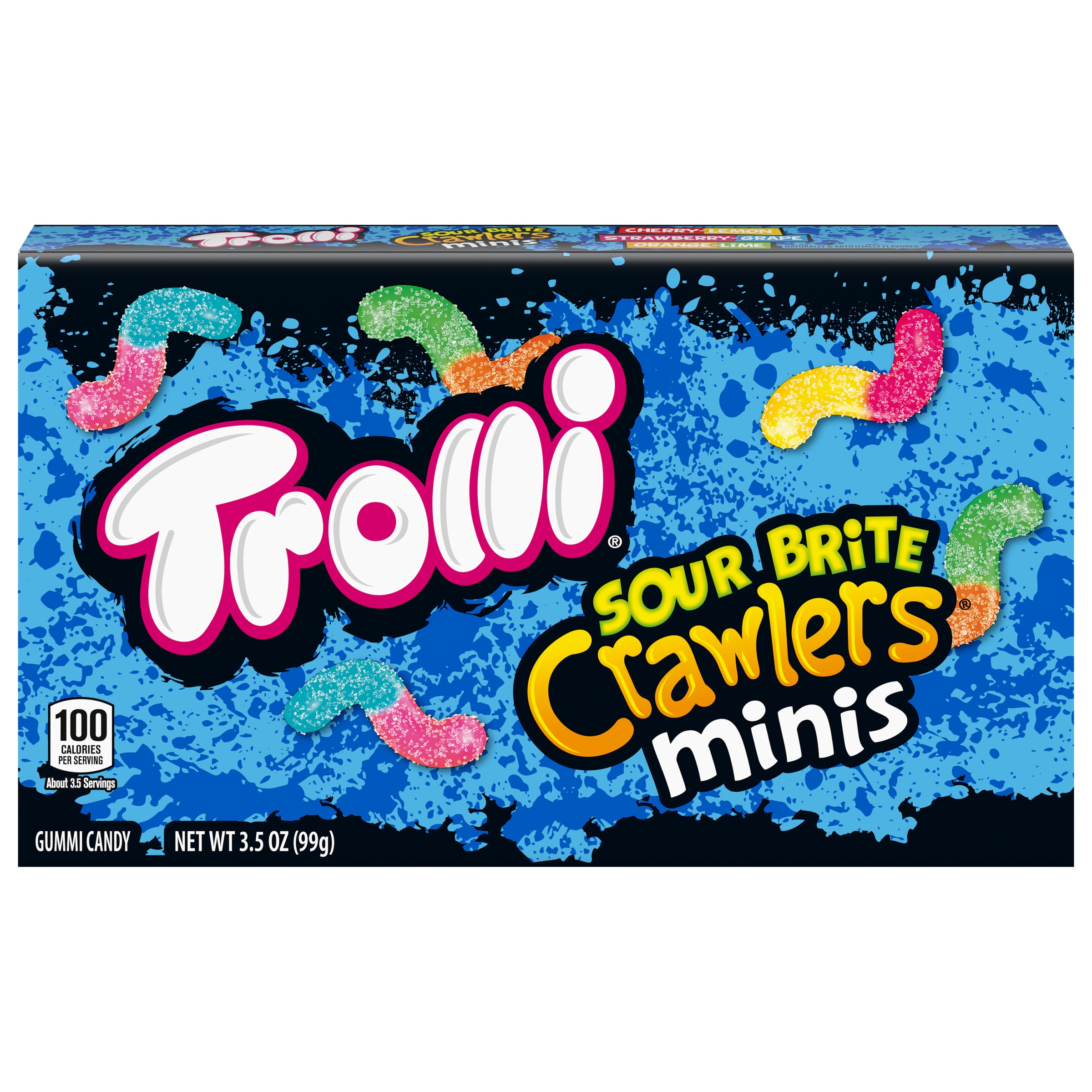 Trolli Sour Brite Crawlers Theater Box-3.5 oz.-12/Case MPN# 10025