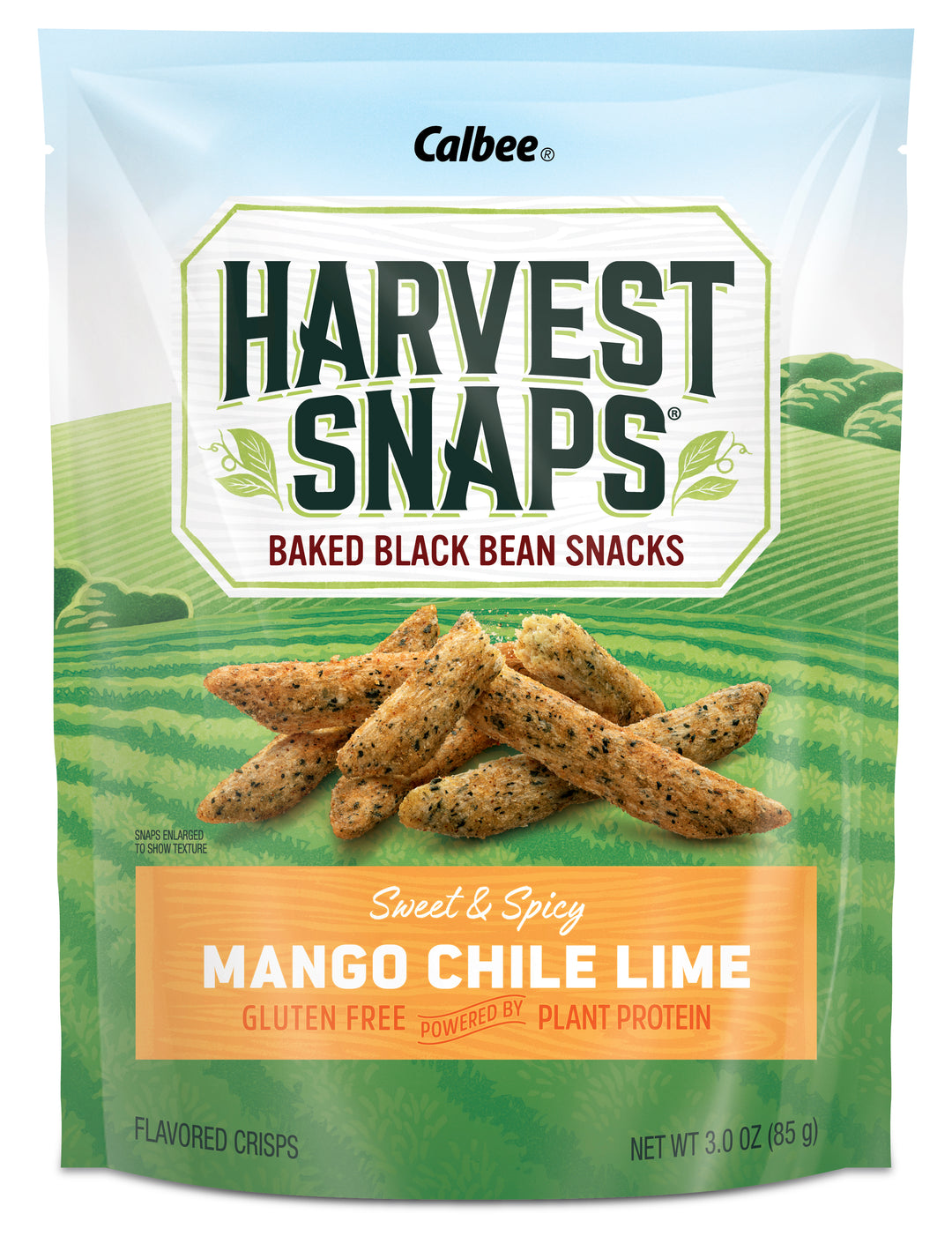 Harvest Snaps Black Bean Mango Chili Lime Snack Crisps-3 oz.-12/Case