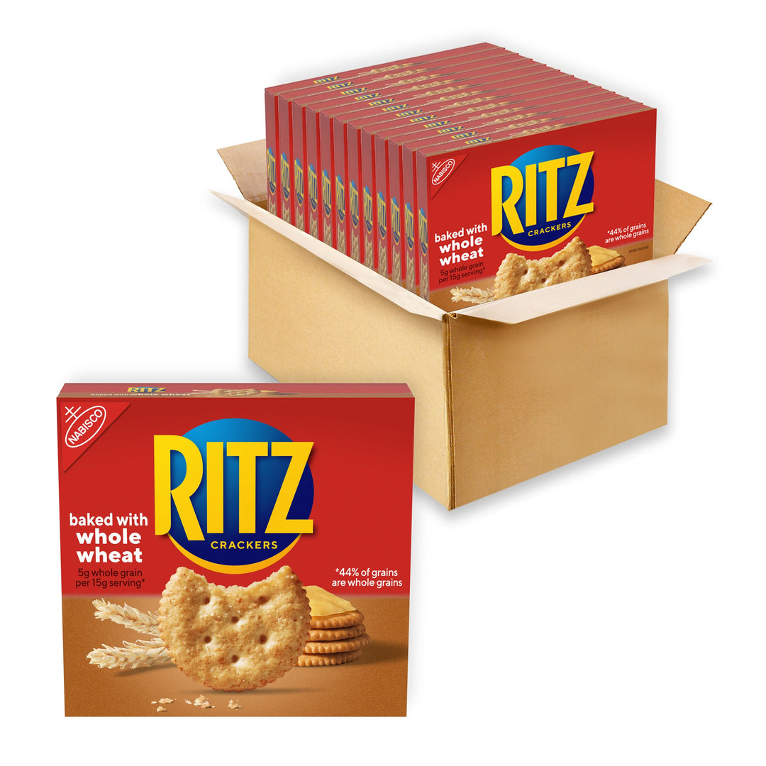 Ritz Nabisco Whole Wheat Crackers-12.9 oz.-12/Case