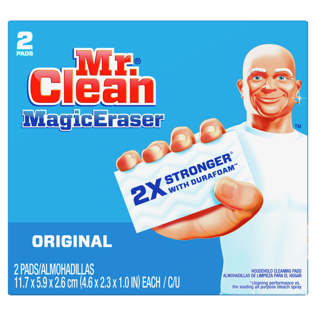 Mr. Clean 2X Strong With Durafoam Original Magic Eraser-2 Count-12/Case