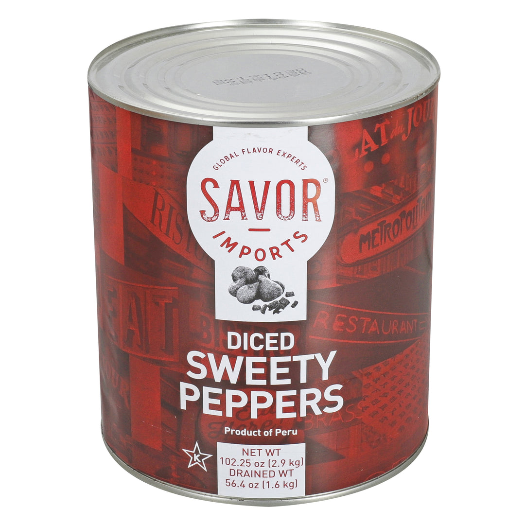 Savor Imports Diced Sweety Pepper-105 oz.-2/Case