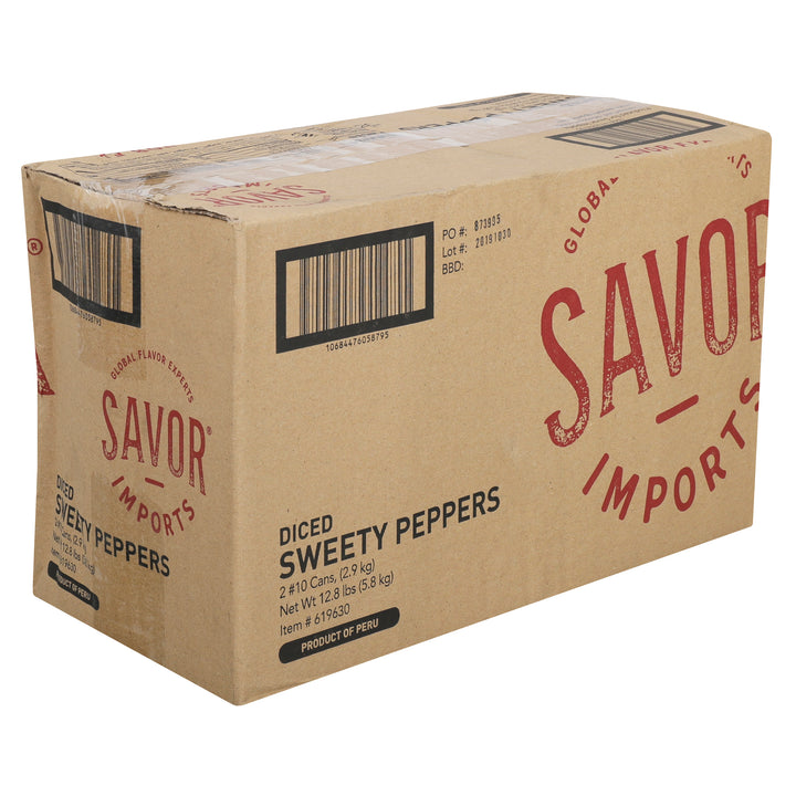 Savor Imports Diced Sweety Pepper-105 oz.-2/Case