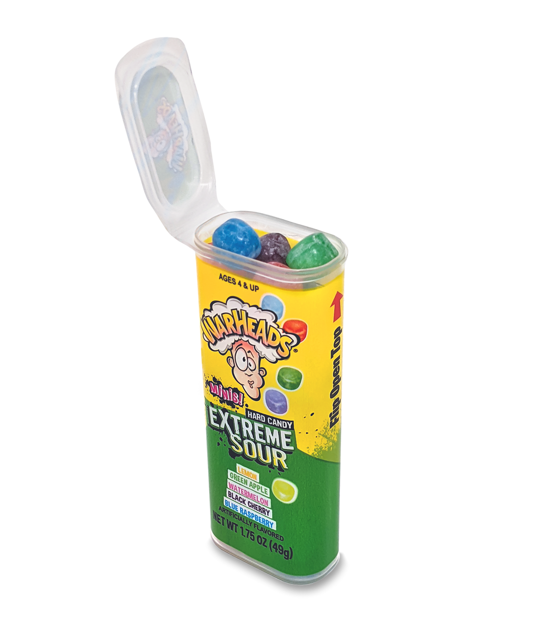 Warheads Extreme Sour Hard Candy Minis-1.75 oz.-18/Box-8/Case