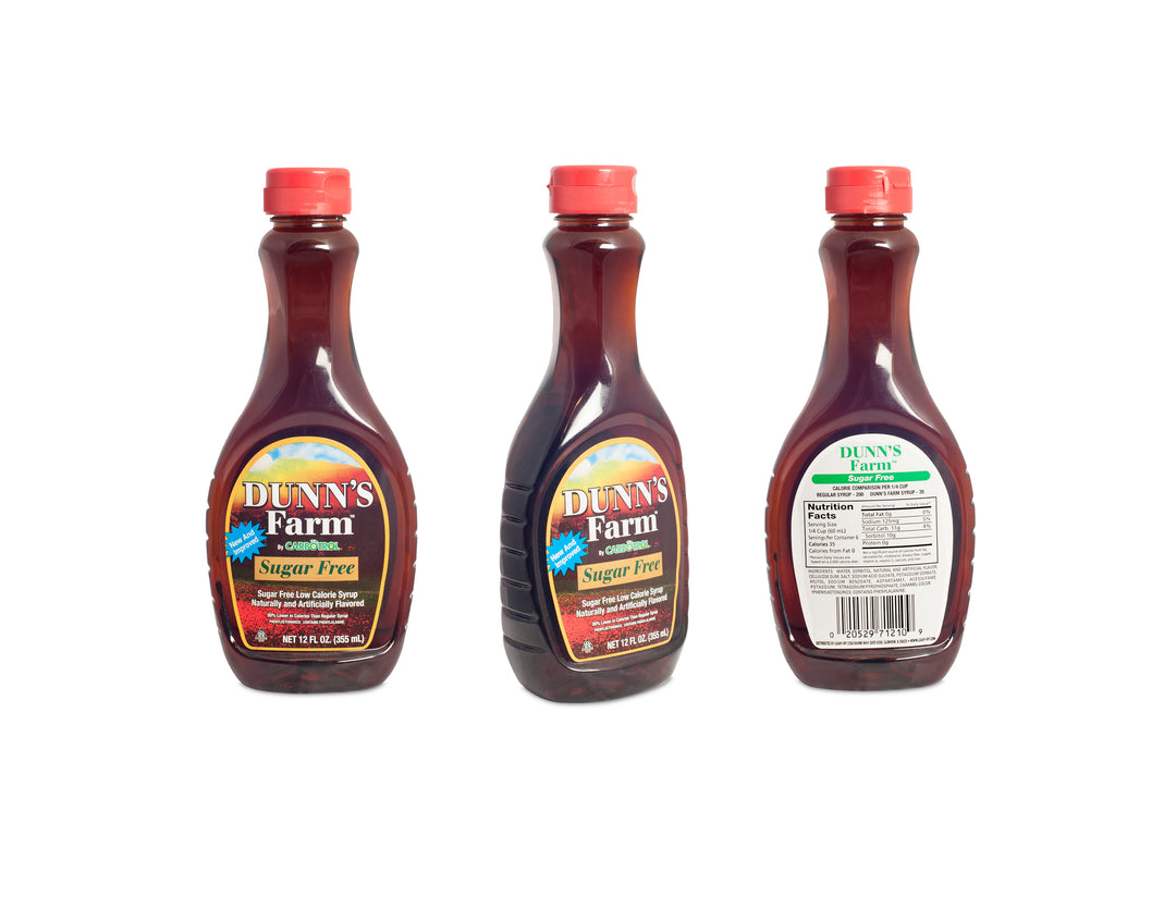 Dunn's Farm Low Calorie Syrup Bottle-12 oz.-1/Box-12/Case