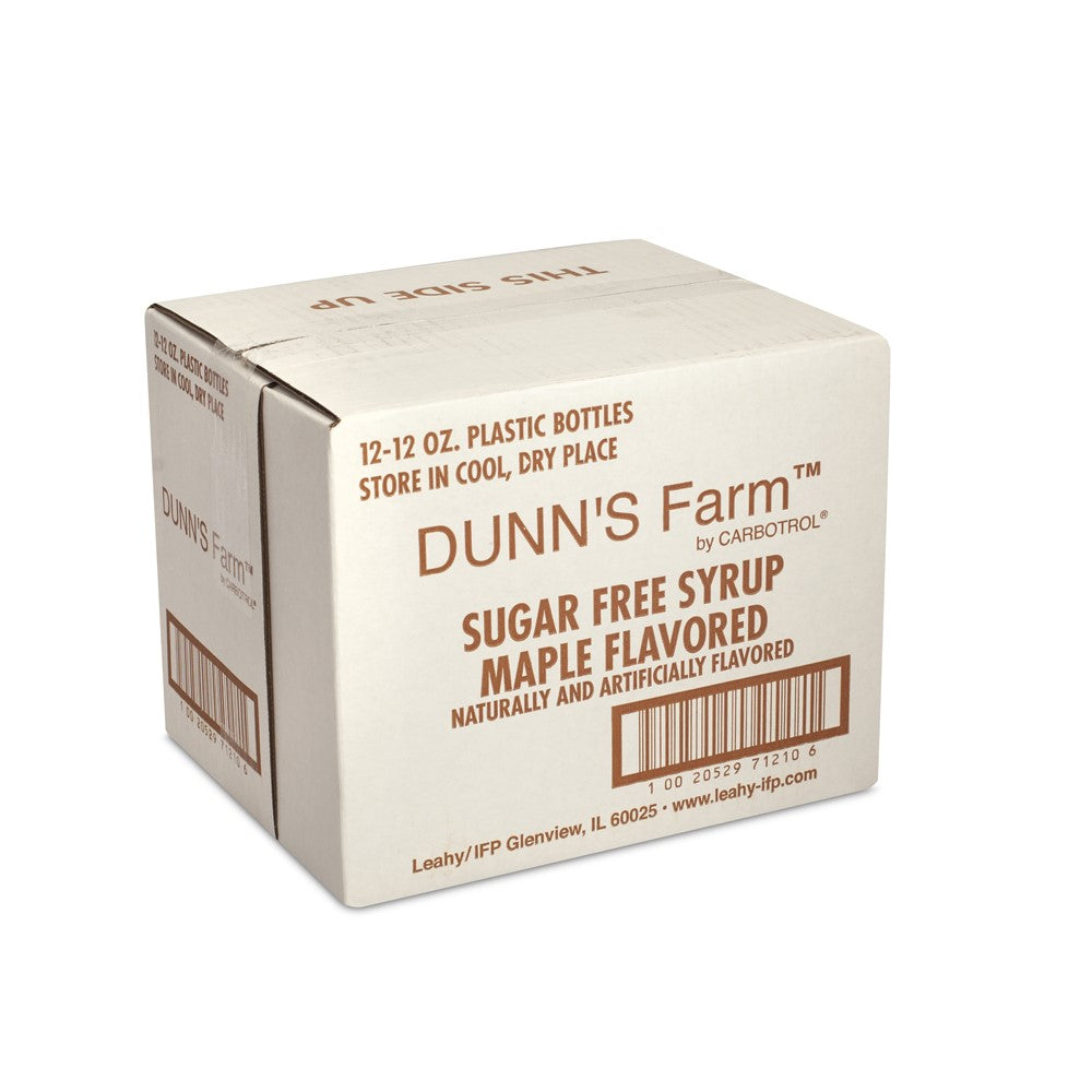 Dunn's Farm Low Calorie Syrup Bottle-12 oz.-1/Box-12/Case