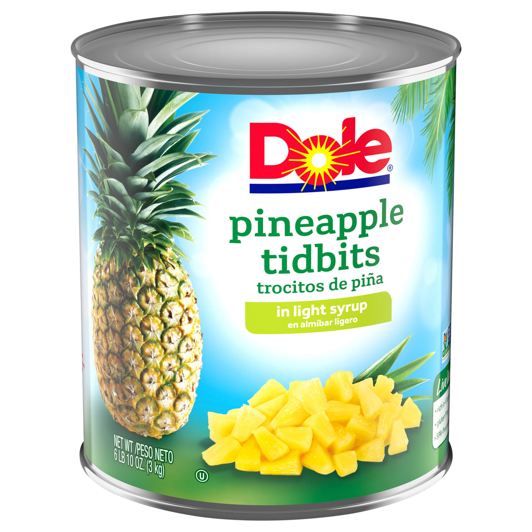 Dole Pineapple Tidbits In Light Syrup-106 oz.-6/Case