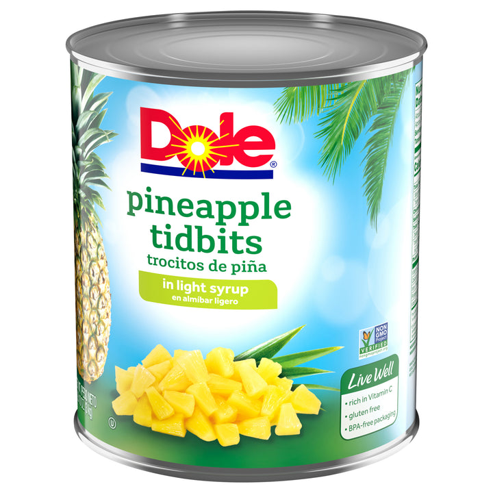 Dole Pineapple Tidbits In Light Syrup-106 oz.-6/Case