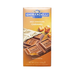 Ghirardelli Milk Chocolate With Caramel Filling Bar-3.5 oz.-12/Case