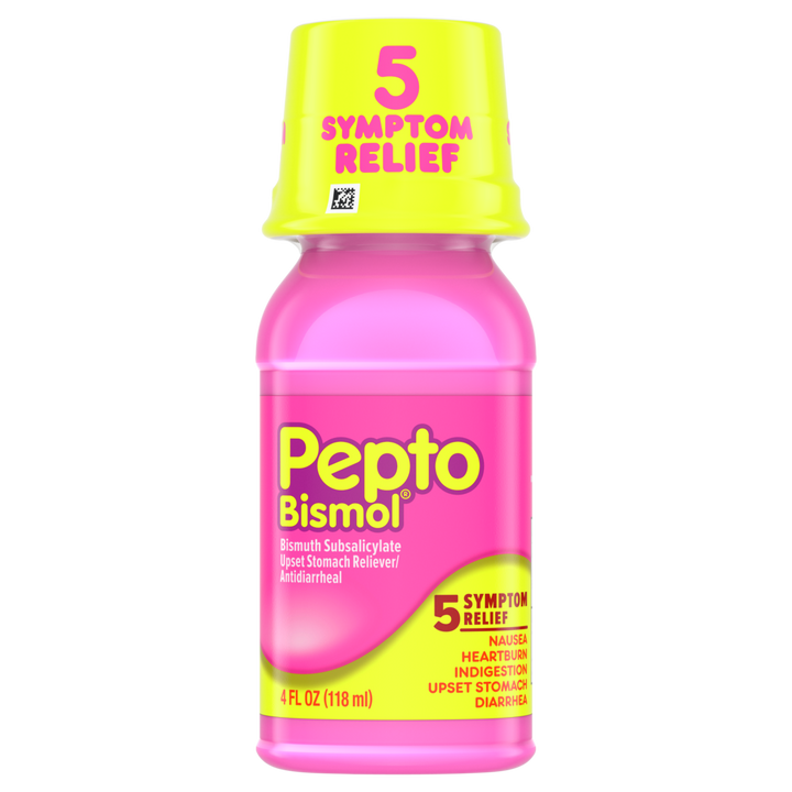 Pepto Bismuth Subsalicylate Upset Stomach Reliever-4 fl oz.-12/Case