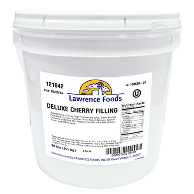 Lawrence Foods Deluxe Cherry Filling-20 lb.