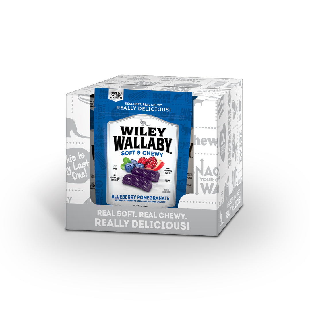 Wiley Wallaby Blueberry Pomegranate Liquorice-10 oz.-10/Case