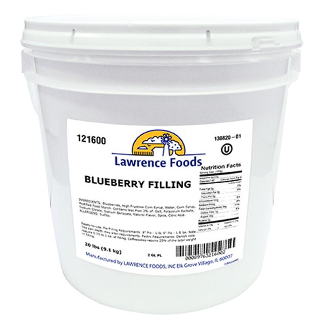 Lawrence Foods Deluxe Blueberry Filling-20 lb.