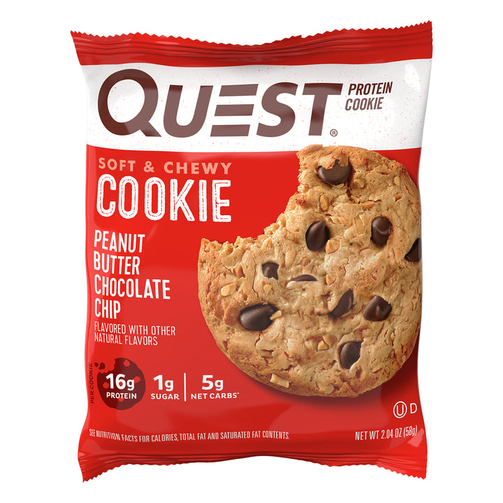 Quest Peanut Butter Chocolate Chip Cookie-2.04 oz.-12/Box-6/Case
