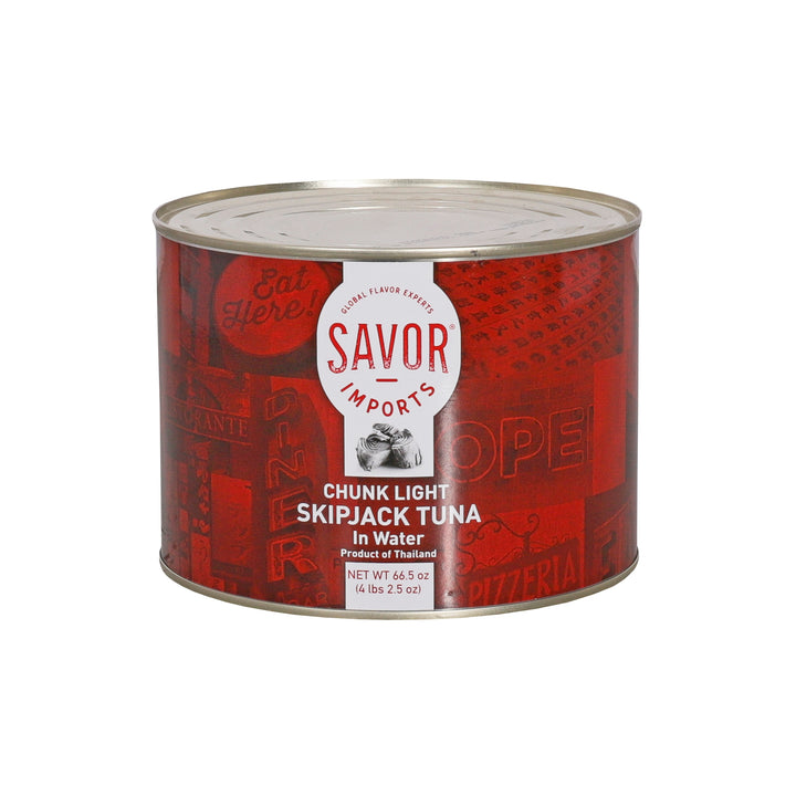 Savor Imports Chunk Light Tuna Skipjack-66.5 oz.-6/Case