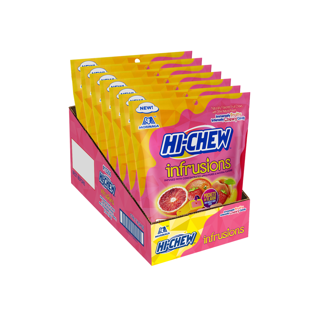 Hi-Chew Infusions Medium Stand Up Candy Bag-4.24 oz.-7/Case