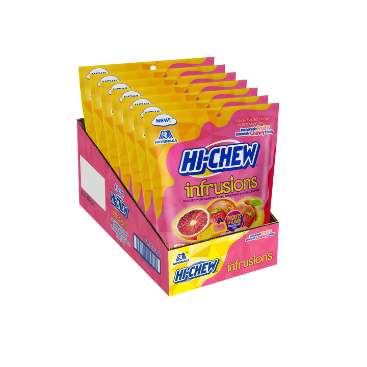 Hi-Chew Infusions Medium Stand Up Candy Bag-4.24 oz.-7/Case