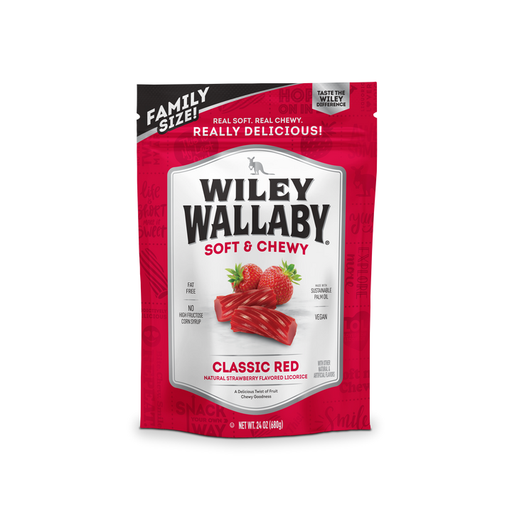 Wiley Wallaby Red Licorice-24 oz.-10/Case