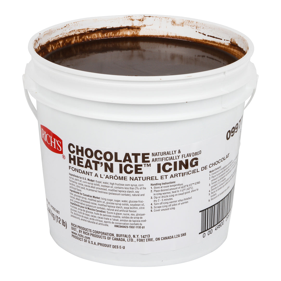 Rich's Chocolate Heat 'N Ice Icing-12 lb.-1/Case