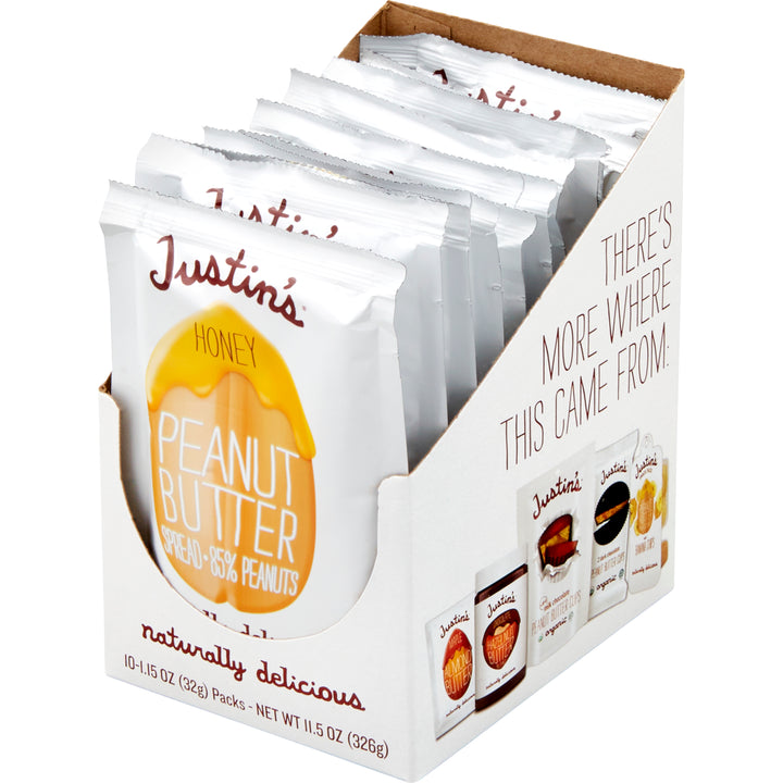 Justin's Honey Peanut Butter-1.15 oz.-10/Box-6/Case