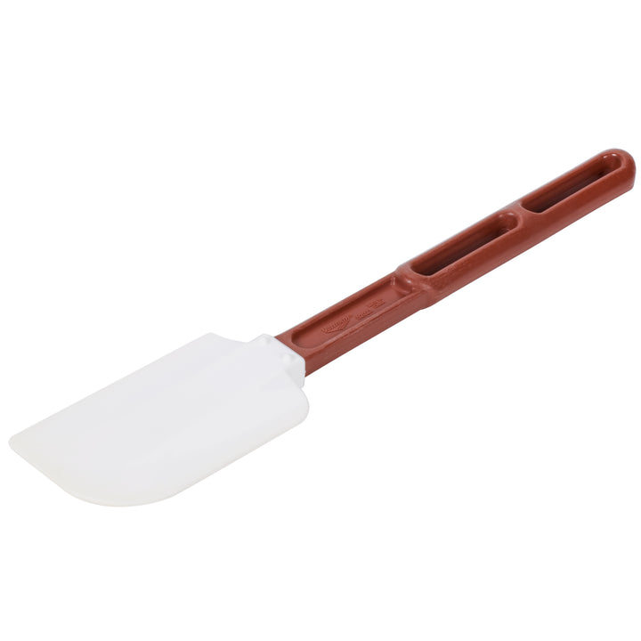 Vollrath 13.5 Inch Plastic White Spatula With Red Handle-1 Each