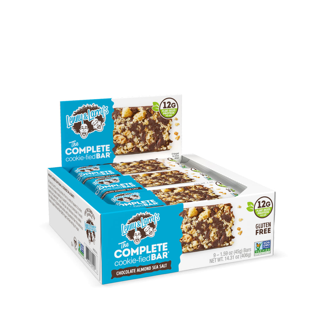Lenny & Larry's Complete Cookie The Complete Cookiefied Bar Chocolate Almond Sea Salt-1.59 oz.-9/Box-12/Case