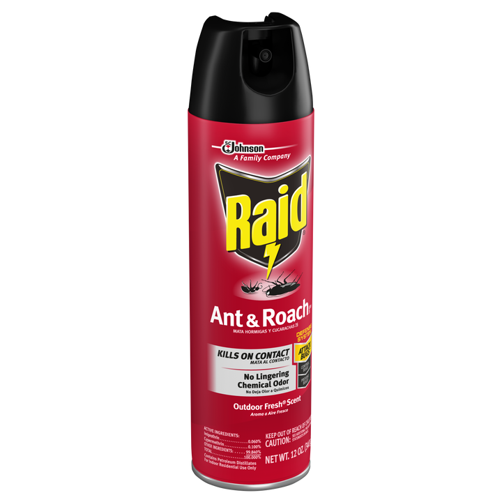 Raid Outdoor Fresh Scent Ant & Roach Killer-12 oz.-12/Case