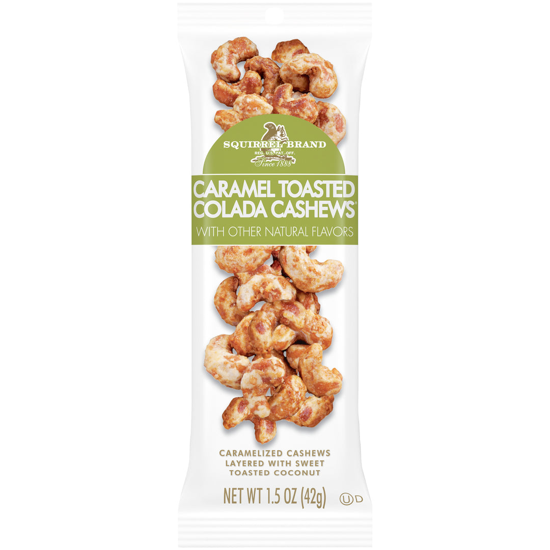 Squirrel Brand Caramel Toasted Colada Cashews 30/1.5 Oz.