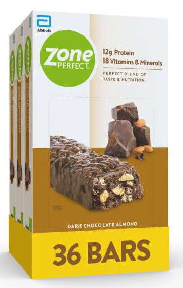 Zoneperfect Dark Chocolate Almond 3 12 Count-1.58 oz.-12/Box-3/Case