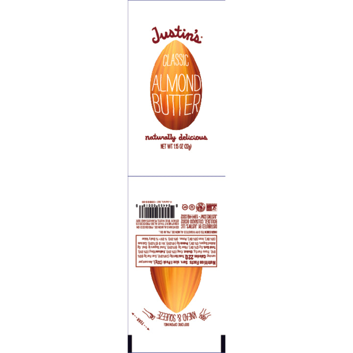 Justin's Classic Almond Butter-1.15 oz.-10/Box-6/Case