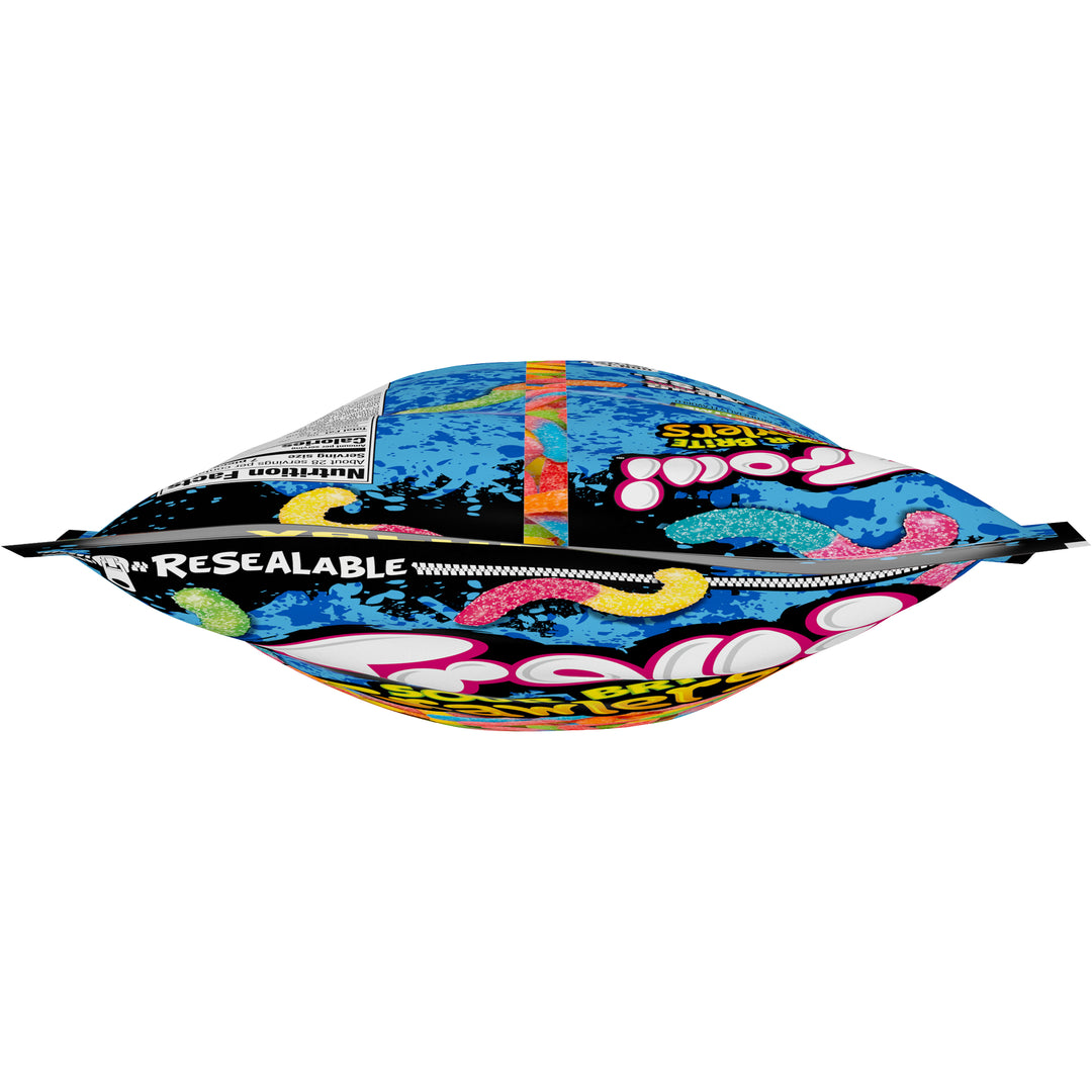 Trolli Sour Brite Crawlers Gummy Candy Resealable Bag-28.8 oz.-6/Case